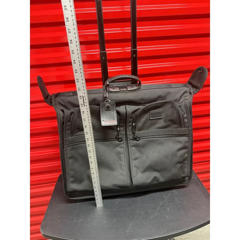 Tumi Alpha Ballistic Nylon Wheeled Garment Bag Black Rolling Suitcase‎ 2242D3